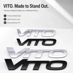 For Fujian Benz Mercedes Benz VITO 3D Metal Rear Trunk Emblem Badge Sticker Tailgate Body Letter Logo Decal Trim Car Accessory