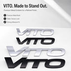 For Fujian Benz Mercedes Benz VITO 3D Metal Rear Trunk Emblem Badge Sticker Tailgate Body Letter Logo Decal Trim Car Accessory