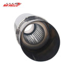 Car Exhaust Pipe Muffler Tail Pipe Universal High Quality Stainless Steel Interface 51 57 64MM Exhaust System End 88mm