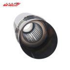 Car Exhaust Pipe Muffler Tail Pipe Universal High Quality Stainless Steel Interface 51 57 64MM Exhaust System End 88mm