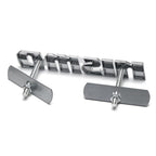 Car Front Grille Badge Decoration Trims Grill Sticker Auto Exterior Parts For Nissan Nismo Leaf X-trail Qashqai Note Juke Sentra