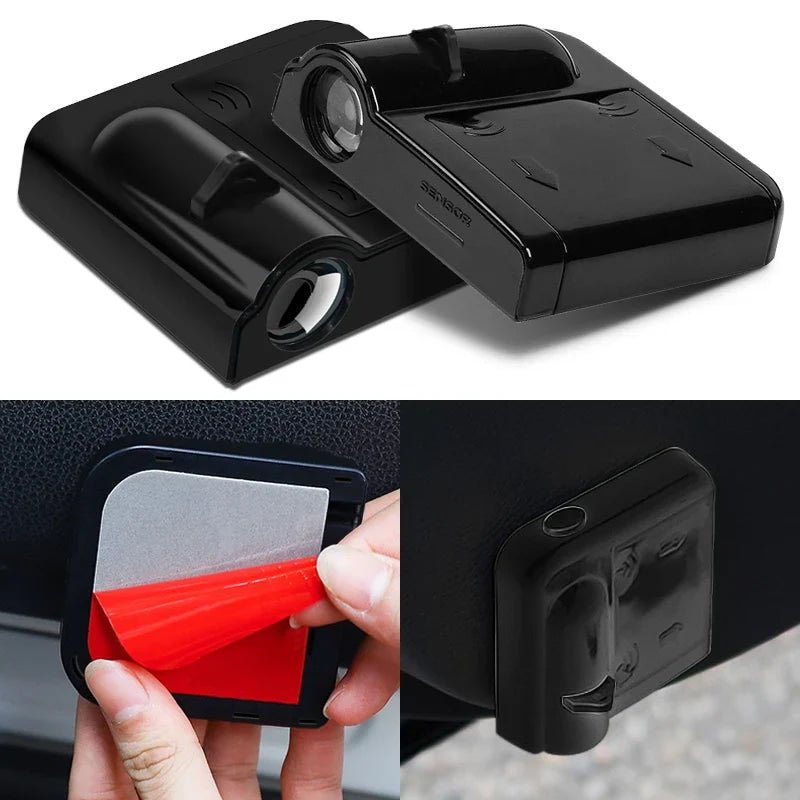 LED Car Door Welcome Light Decoration Light Car Badge logo For Chevrolet Onix Cruze Silverado Impala Equinox Malibu Tahoe Cobalt