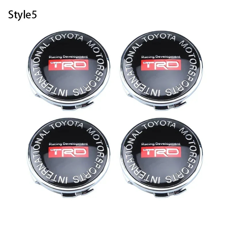 4pcs 60mm Car Tyre Wheel Center Hub Cap Badge For Toyota C-hr Prado Rav4 Yaris Hilux Prius Avensis Corolla Camry Accessories