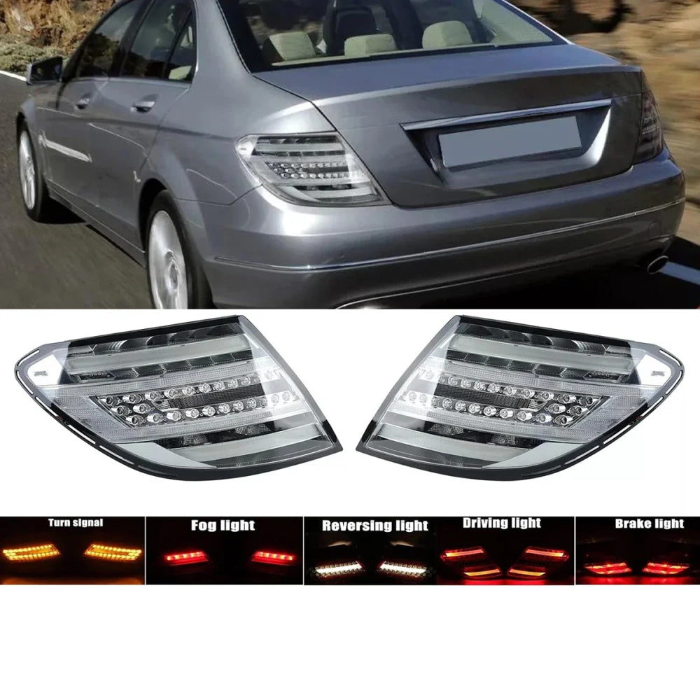 LED Taillights For Mercedes-Benz W204 C-Class 2008-2014 C180 C200 C250 C300 C350 C63 Rear Brake Turn Signal LED Tail Lamps