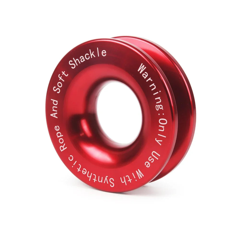 Car Recovery Ring 41000 LBS Winch Soft Shackle Recovery Ring Kits Truck ATV Winch Rope Hauls Snatch Soft Shackle Car Accessory