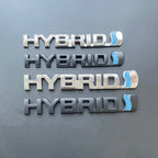 3D Metal HYBRID Logo Side Fender Rear Trunk Emblem Badge Car Sticker Decals For Toyota Prius Camry Crown Auris Rav4s TRD