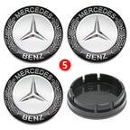 4pcs 56mm 75mm Car Wheel Center Hub Caps Cover Auto Accessories Mercedes Benz Amg C180 C200 C260 W108 W124 W126 W140 W168 W176