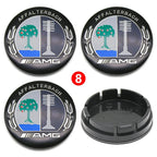 4pcs 56mm 75mm Car Wheel Center Hub Caps Cover Auto Accessories Mercedes Benz Amg C180 C200 C260 W108 W124 W126 W140 W168 W176