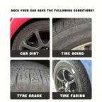 1 Piece 100g Tire Polishing Protective Paste - Car Long-Lasting Gloss Enhancer, Which Makes Tire Tightens, and Makes Tire More Durable Gloss