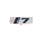 ABS Letters Numbers Glossy Black ix i3 i4 i7 iX ix3 iX4 ix7 Emblem for BMW X1 X3 X5 X6 GT Car Rear Logo Badge Sticker