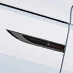 1 Pair Car Side Fender Knife Stickers Emblem Badge Decals Trim Styling for Mercedes Benz AMG W203 W206 W220 W205 W211 W212 W201