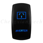 12V 20A Blue Led Car Boat Laser Rocker Switch ON OFF, (ON) OFF, ON OFF ON, (ON) OFF ON, (ON) OFF (ON) Waterproof
