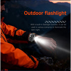2026 TANK New 1400mAh Military GPS Smart Watch Men 2.01" AMOLED Screen 10ATM Waterproof Clock SOS Call Flashlight Smartwatch iOS