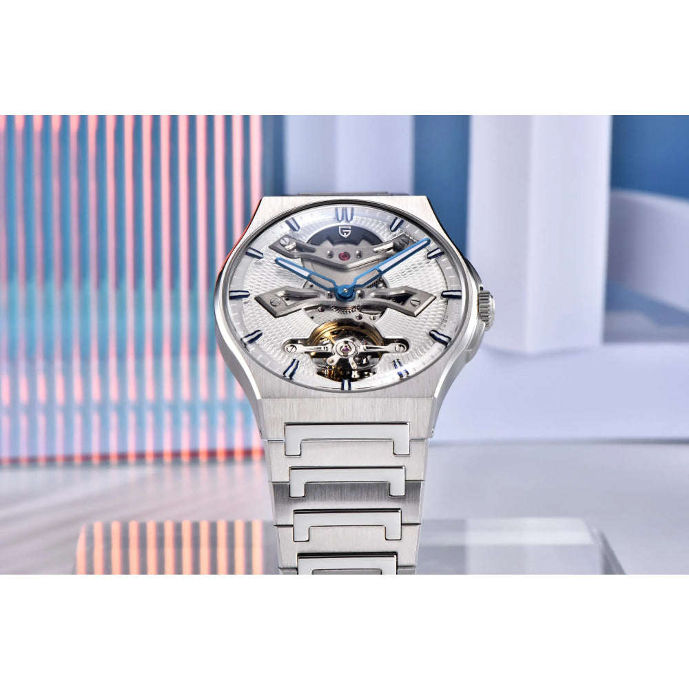 PAGANI DESIGN New 42MM Hollow Tourbillon Luxury Men Mechanical Watch Sapphire Glass Automatic Watches For Men Relojes hombres
