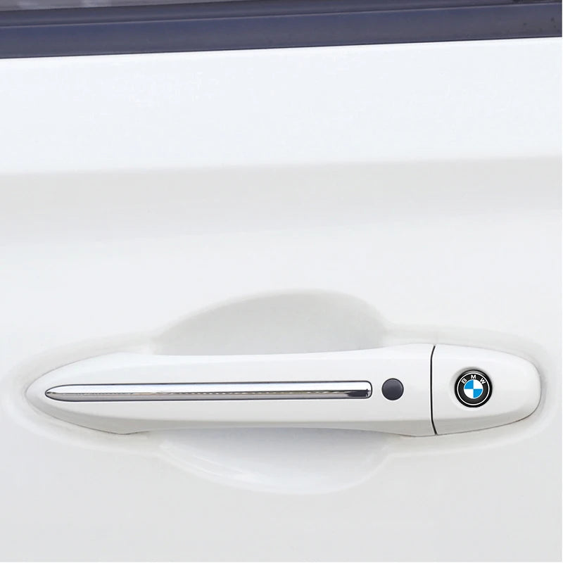 4pcs Car 20mm Door Keyhole Lock Protection Sticker Decor Decals For BMW X1 X2 X3 E46 E36 E34 F10 E90 F30 E60 F30 E53 E30 E92 E87