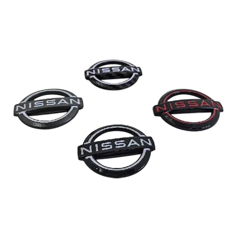 Car Front Grille Emblem Rear Trunk Badge Cover Steering Wheel Sticker for Nissan Qashaqai Sylphy X-trail Note Elgrand Leaf Teana