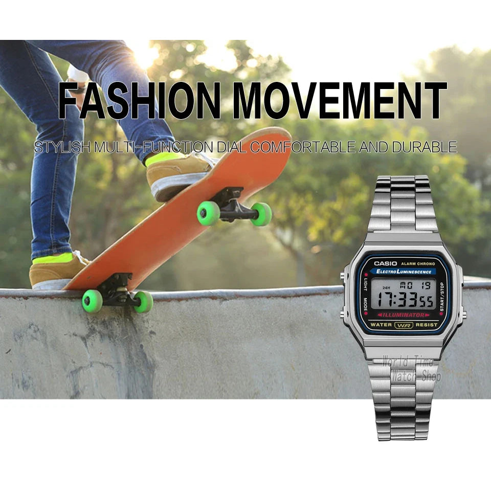 Casio watch silver watch men set brand luxury LED digital Waterproof Quartz men watch Sport military Wrist Watch relogio masculi