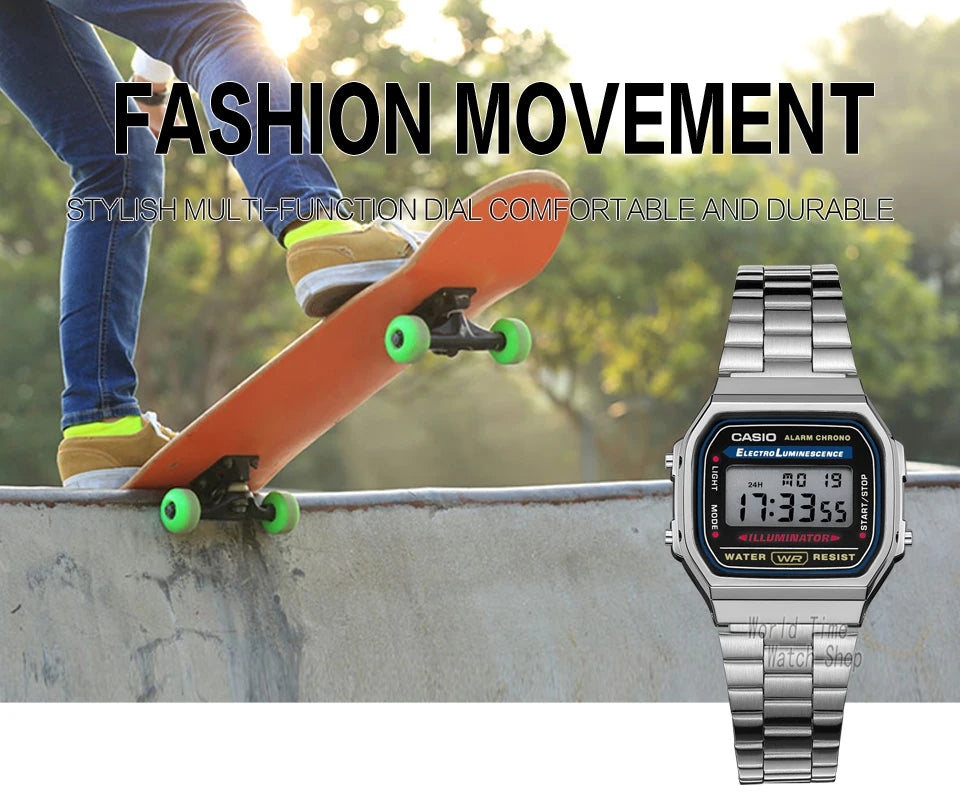 Casio watch silver watch men set brand luxury LED digital Waterproof Quartz men watch Sport military Wrist Watch relogio masculi
