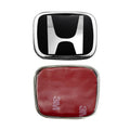 Car Steering Wheel Emblem H-Sticker For Honda Civic Accord City CRV Jade Fit Odyssey Hybrid Red Black Blue Interior Modification