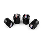 4pc Mustang Logo Tire Valve Caps Aluminum Alloy Dustproof Car Wheel Air Stem Cover For Ford Focus ST Mk7 Everest Kuga Fiesta Mk3
