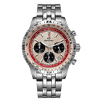BERNY Chronograph Watches for Men Aviation Multifunction Quartz Men's Watch Date Sapphire Super Luminous Luxury Wristwatch