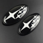 2Pcs Acrylic Car Front Rear Logo Emblem Sticker For Subaru STI XV Impreza BRZ WRX Legacy Outback Auto Hood Trunk Badge Cover