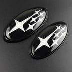2Pcs Acrylic Car Front Rear Logo Emblem Sticker For Subaru STI XV Impreza BRZ WRX Legacy Outback Auto Hood Trunk Badge Cover