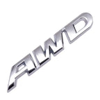 3D Metal Car Letters AWD Logo Emblem Sticker Fender Trunk Badge Accessories For Honda Civic CRV Subaru Mazda Toyota RAV4 Kia