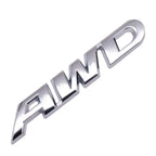 3D Metal Car Letters AWD Logo Emblem Sticker Fender Trunk Badge Accessories For Honda Civic CRV Subaru Mazda Toyota RAV4 Kia