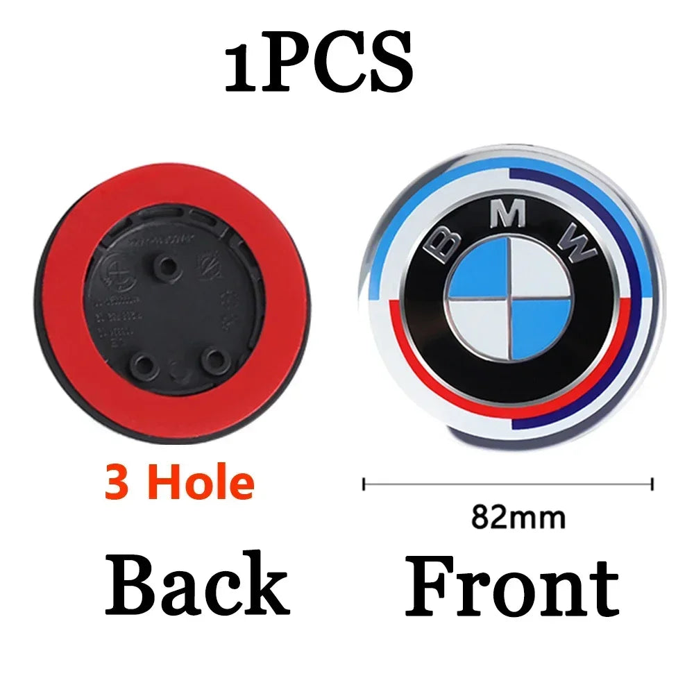 74mm 82mm Car Hood Front Badge Tail Trunk Emblem Replacement Sticker for Bmw F20 F30 G20 f31 F34 F10 G30 F11 X3 F25 X4 I3 M3 M4