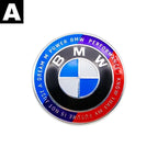 Carbon Fiber 50th Anniversary Front Rear Logo Kit for BMW 82mm 74mm Badge F30 F10 E46 E90  2-Pin Base DIY Replacement Decor Set