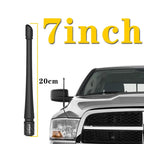 7inch Car Radio Antenna Adapter Short Black Car Radio Antenna Amplifier AM/FM Replace Accessories For Jeep Wrangler JK/JL Ford