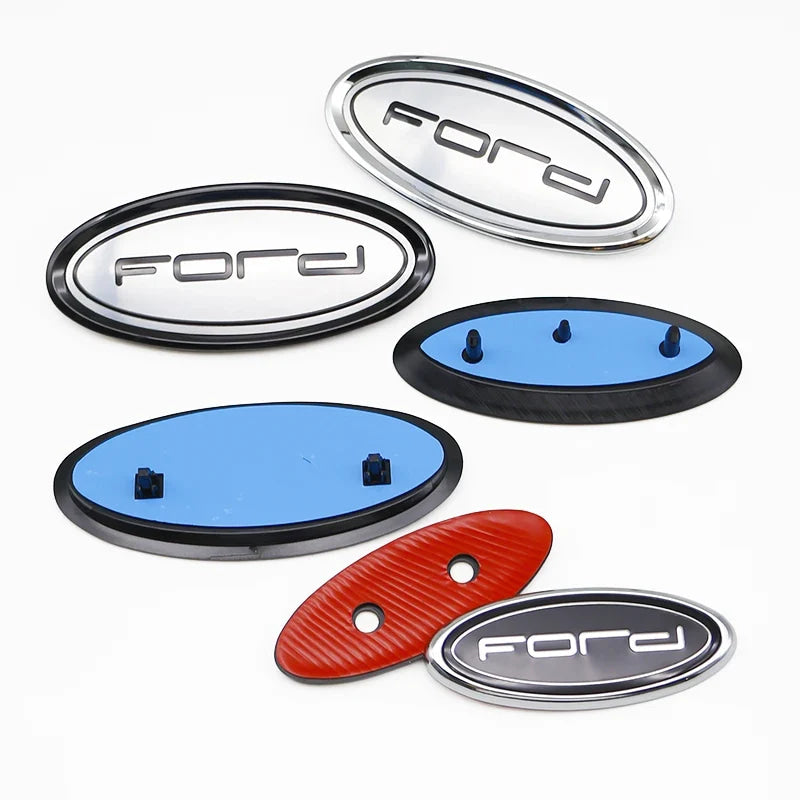 Ford Letter Badge Car Emblem Badge Sticker Front Hood ABS Rear Trunk Tailgate For Fiesta Ranger Mondeo Focus Escape Kuga Edge