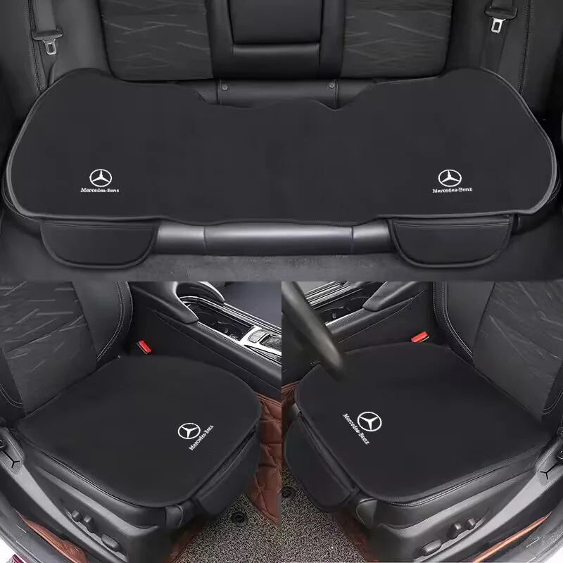 Car Seat Cushion Breathable Suede Thickened Soft Pad For Mercedes Benz AMG W204 W205 W203 W211 W212 W213 W206 W210 W220 W222