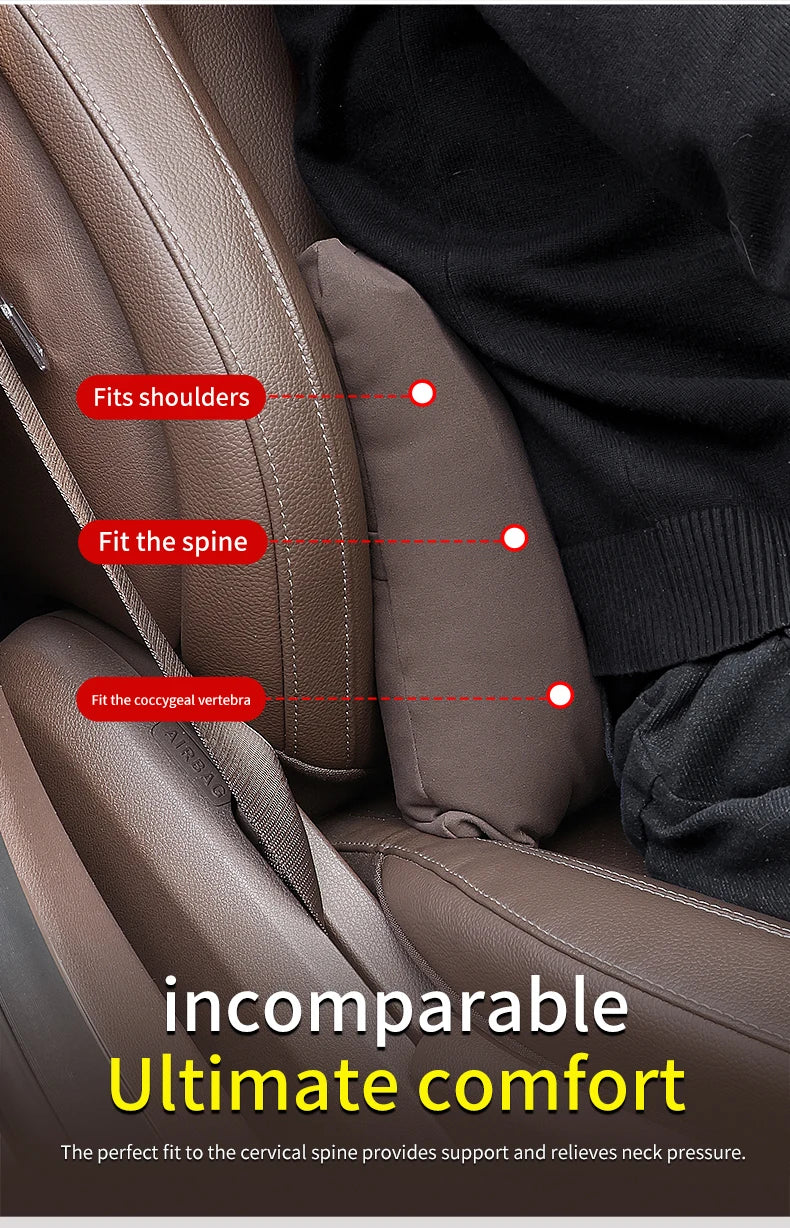 For Ford STline Focus Mondeo Explorer Edge Fiesta Fusion Kuga Escape Auto Headrest Neck Support Lumbar Cushion Soft Neck Pillow