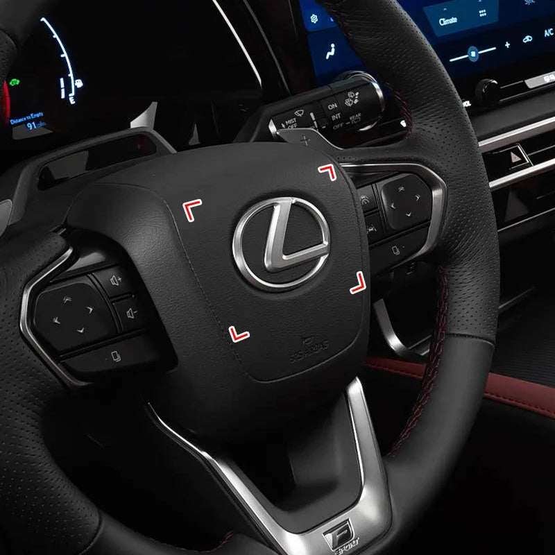 Car Steering Wheel Sticker Badge Decoration Auto Accessories For  CT200H ES350 GX460 470 IS250 LS460 NX300 RX300 350 450H NX RX