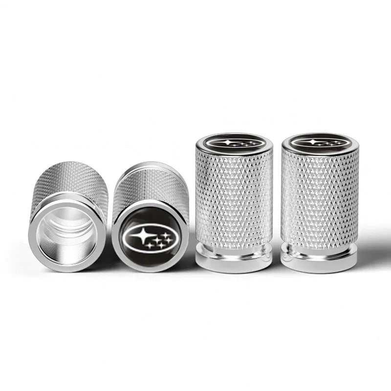 4PCS Car Tire Valve Caps Wheel Stem Protection Air Covers For Subaru STI XV WRC WRX BRZ FORESTER IMPREZA LEGACY OUTBACK TRIBECA