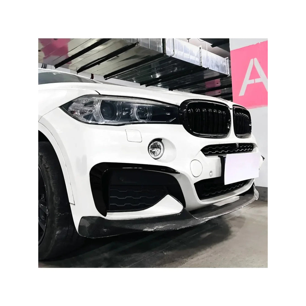 New Performance Gloss Black Front Bumper For BMW X6 F16 M Sport 2015 To 2019 ABS Splitter Lip Spoiler Diffuser By Body Kit