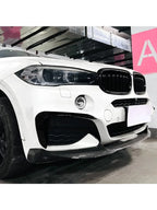 New Performance Gloss Black Front Bumper For BMW X6 F16 M Sport 2015 To 2019 ABS Splitter Lip Spoiler Diffuser By Body Kit