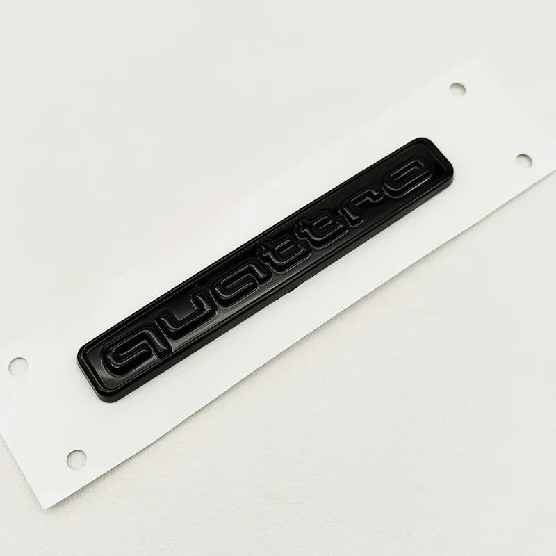 3D ABS Black Logo Quattro Emblem Decal Car Badge For Audi A3 A5 A4 A6 A7 A8 A1 A2 S3 S4 TT Q3 Q7 Q5 Quattro Sticker Accessories