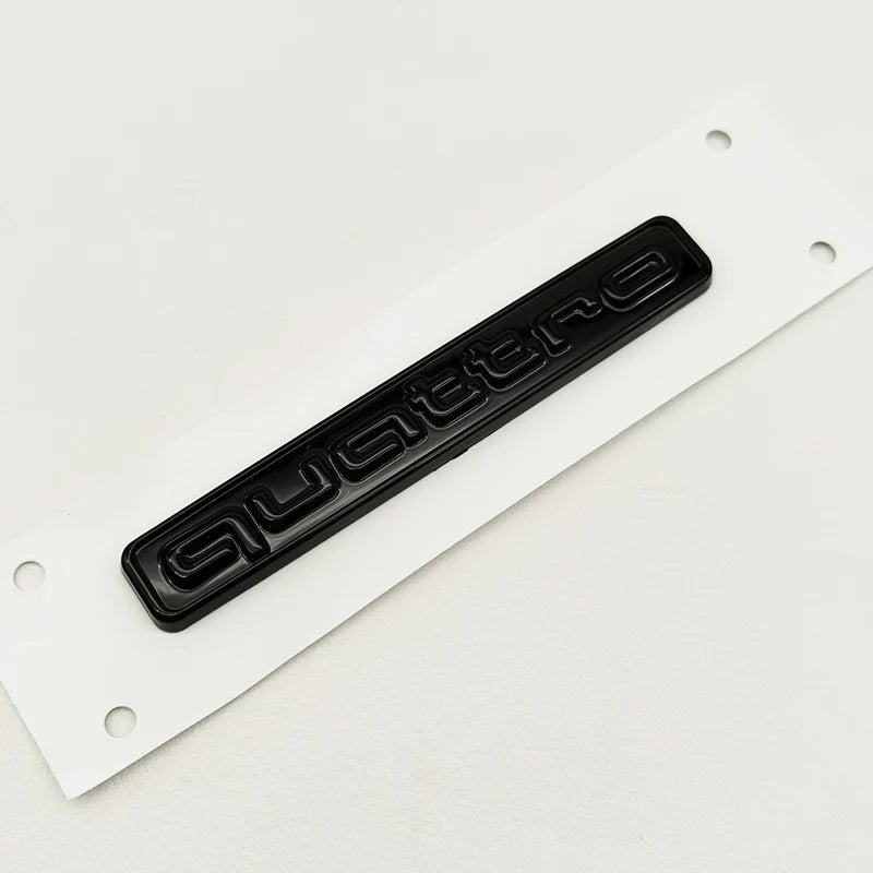 3D ABS Black Logo Quattro Emblem Decal Car Badge For Audi A3 A5 A4 A6 A7 A8 A1 A2 S3 S4 TT Q3 Q7 Q5 Quattro Sticker Accessories