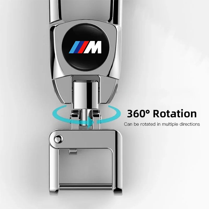 Car Metal Keychain Emblem Keyring Pendant Auto Accessories For BMW E90 G80 M3 G30 M5 F82 F83 F20 F21 G42 F95 F96 G06 G07 M2 M4