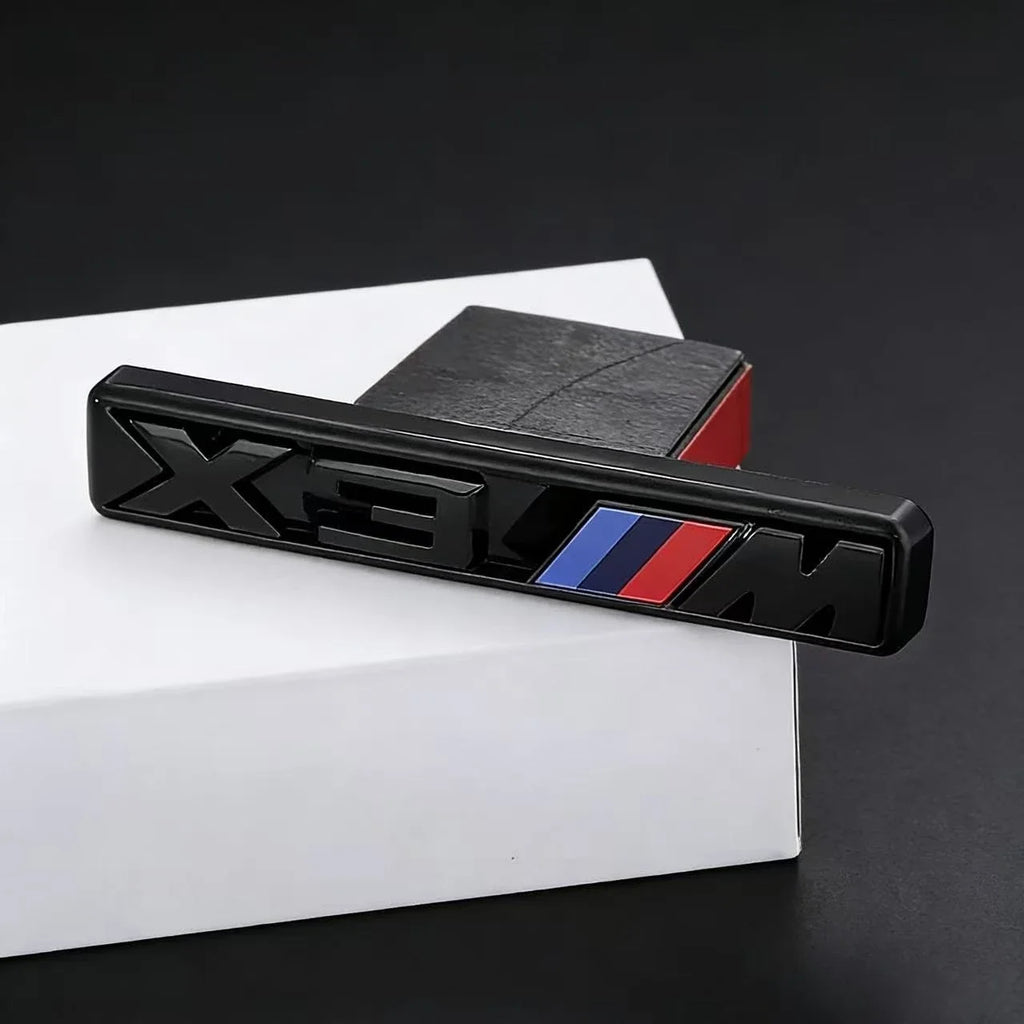 It is suitable for sports labeling of X-series ABS badge M in BMW X-series modified car logo X2M X3M X4M X5M X6M.