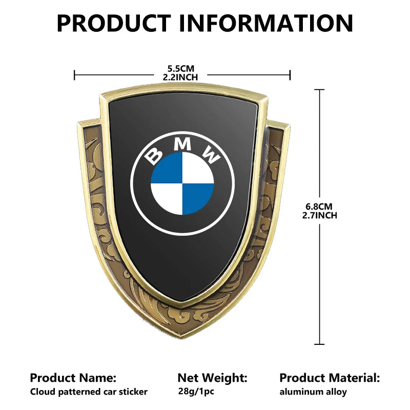 3D Auto Stickers Metal Logo Emblem Sticker Decal Car Styling For BMW M Performance Alpina M3 M5 M6 X1 X3 X4 X5 G20