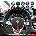 45mm 50th Anniversary Edition Car BMW E36 E39 E87 E60 E46 E53 E90 F10 F20 F25 F30 X3 X5Steering Wheel Badge Emblem Sticker for
