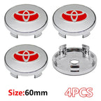 4Pcs Car Wheel Center Hub Caps Emblem Badge Rim Dust Cover For Toyota Corolla Camry Highlander Yaris Prius CHR Auto Accessories