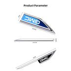 2pcs Car Blade Shape Side Fender Logo Badge Emblem Sticker For GMC Terrain Sierra ornament 1500 Yukon Acadia Savana