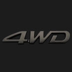 3D ABS Car Logo for Toyota RAV4 Rongfang black car logo TOYOTA 4WD decoration in the net logo rear trunk car accessories