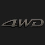 3D ABS Car Logo for Toyota RAV4 Rongfang black car logo TOYOTA 4WD decoration in the net logo rear trunk car accessories