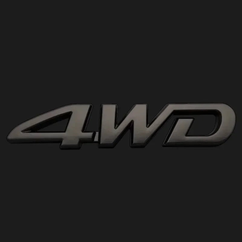 3D ABS Car Logo for Toyota RAV4 Rongfang black car logo TOYOTA 4WD decoration in the net logo rear trunk car accessories